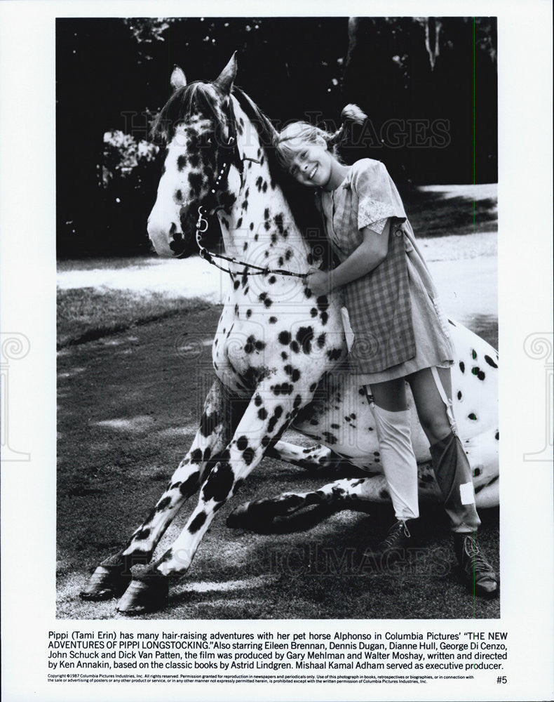 1987 Press Photo  &quot;The New Adventures of Pippy Longstockings&quot; - Historic Images