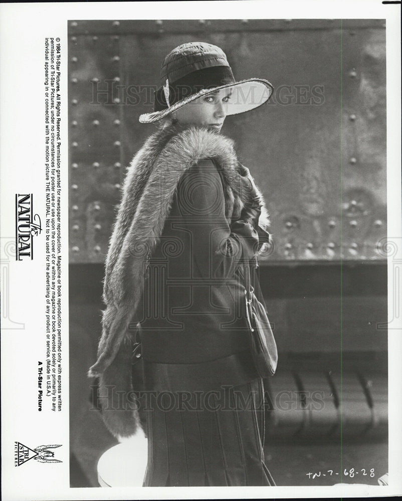 1984 Press Photo Barbara Hershey in &quot;The Natural&quot; - Historic Images