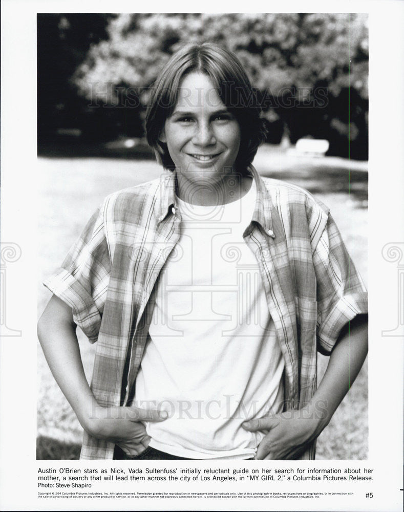 1994 Press Photo Austin O&#39;Brien stars in &quot;My Girl 2&quot; - Historic Images