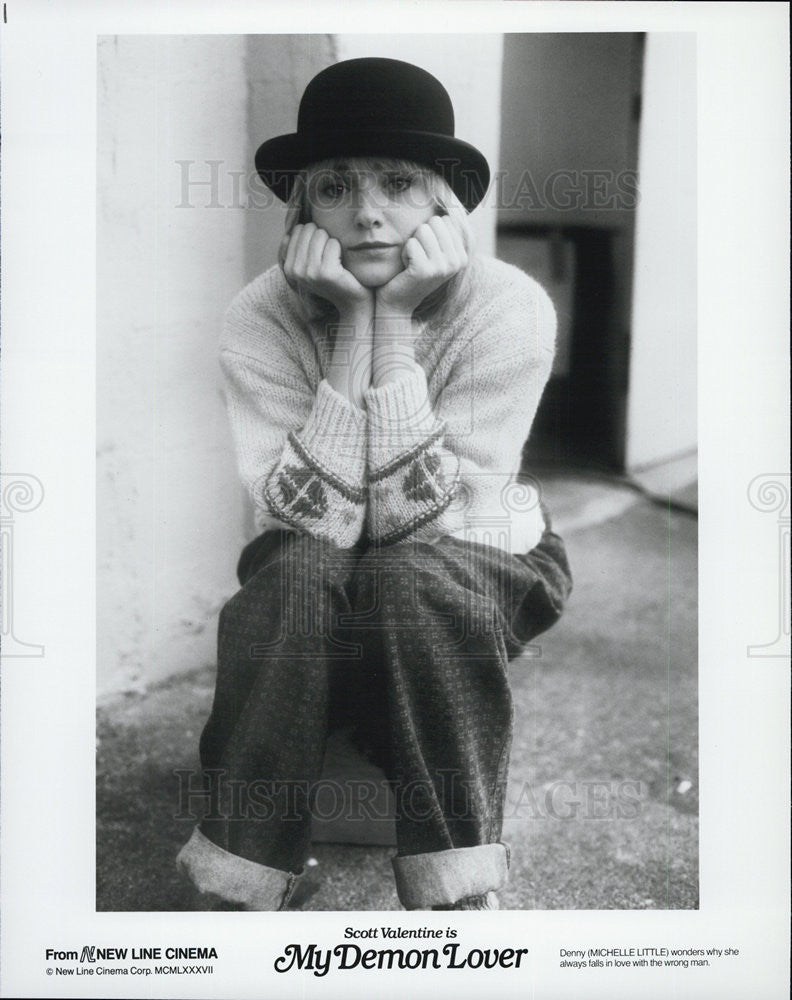 1987 Press Photo Michelle Little SCOTT VALENTINE IS MY DEMON LOVER - Historic Images