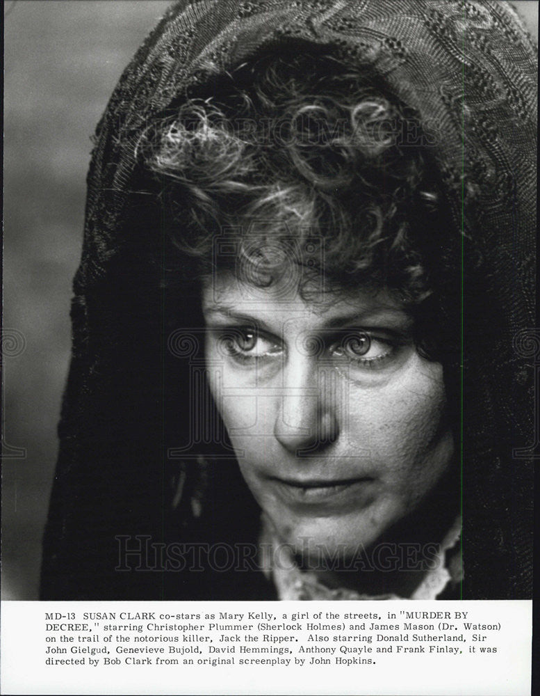 1979 Press Photo Susan Clark in &quot;Murder By Decree&quot; - Historic Images