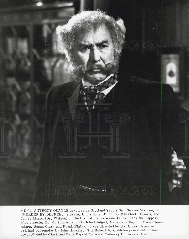 1979 Press Photo Anthony Quale in &quot;Murder By Decree&quot; - Historic Images