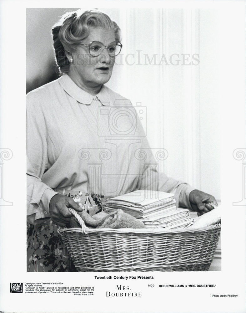 1993 Press Photo &quot;Mrs Doubtfire&quot; - Historic Images