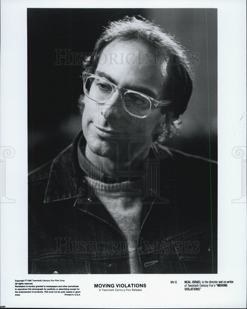 1985 Press Photo Director Neil Israel of &quot;Moving Violations&quot; - Historic Images