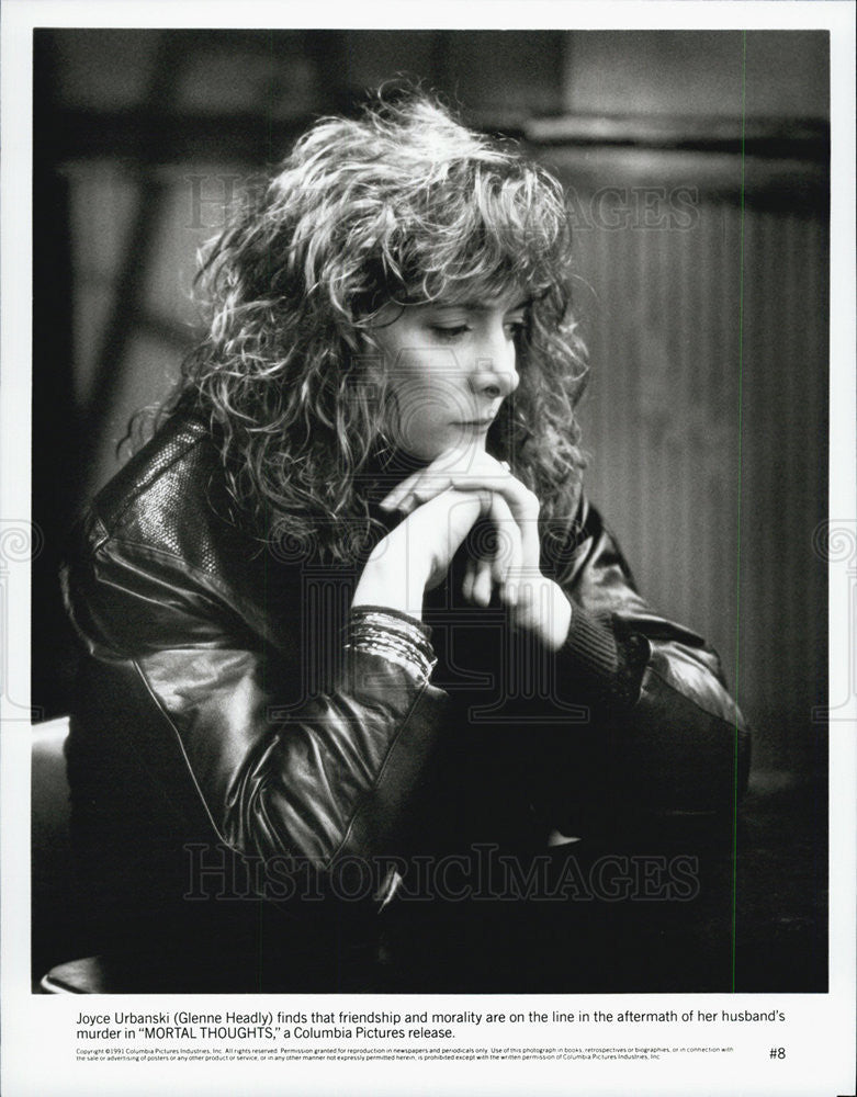 1991 Press Photo Joyce Urbanski MORTAL THOUGHTS - Historic Images