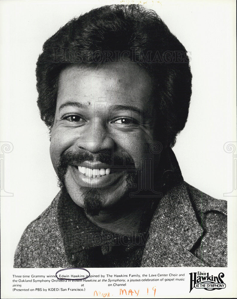 Press Photo Musician Edwin Hawkins - Historic Images