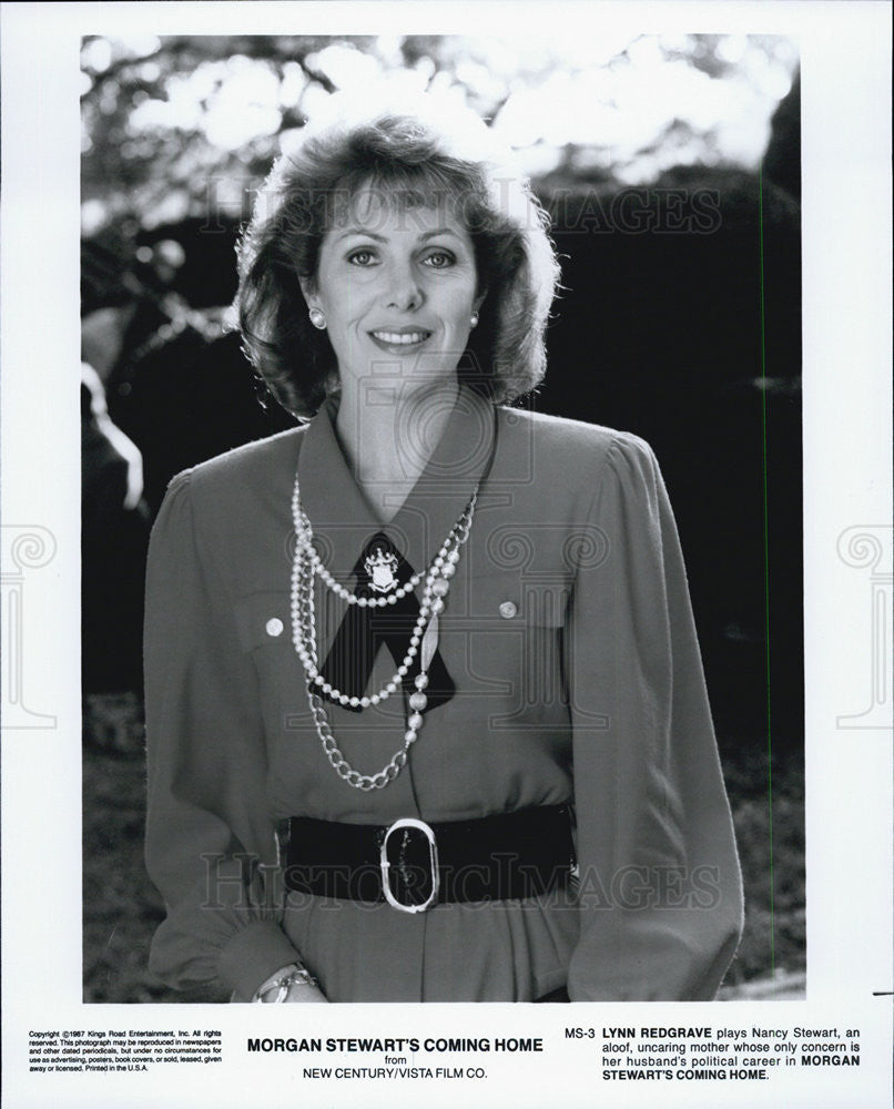 1987 Press Photo Lynn Redgrave in &quot;Morgan Stewart&#39;s Coming Home&quot; - Historic Images