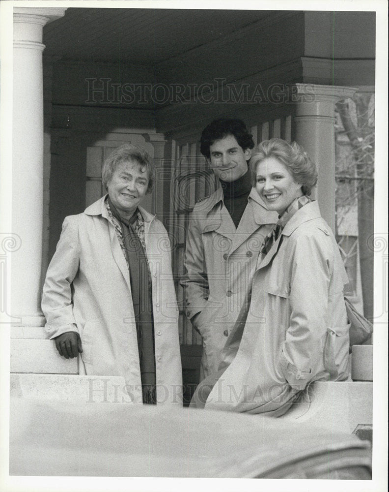 1981 Press Photo Ruth Springford, David Eisner, Lally Cadeau of &quot;Hangin&#39; In&quot; - Historic Images