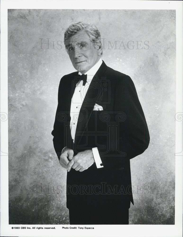 1993 Press Photo Actor Gene Barry Stars In CBS Television Show Burke&#39;s Law - Historic Images