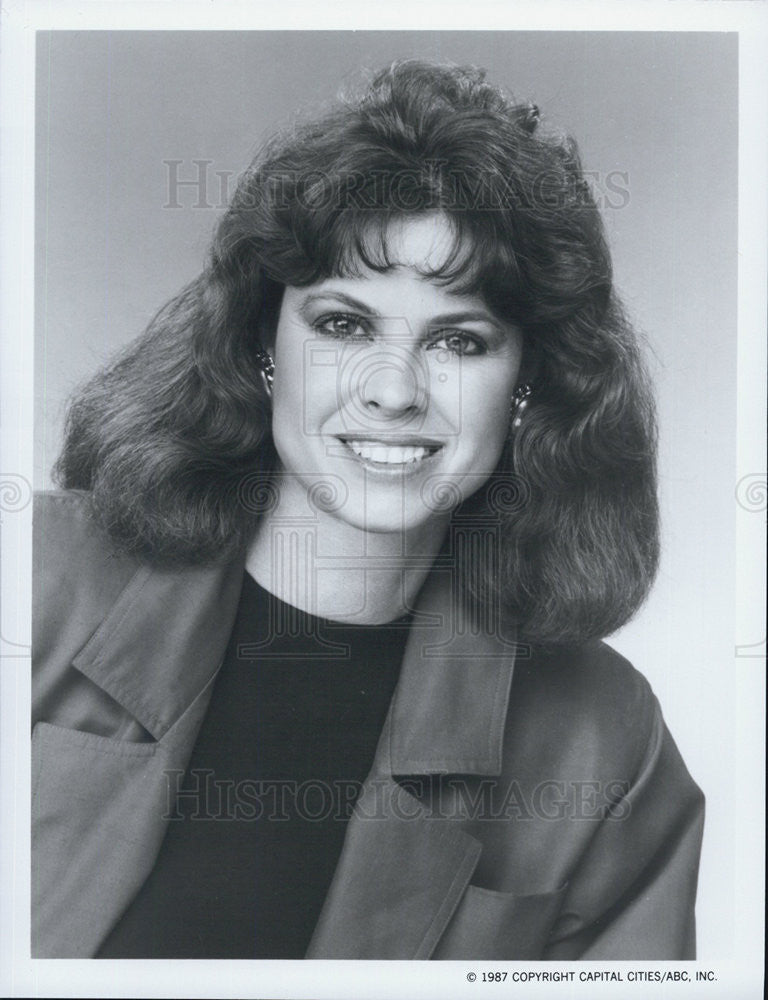 1987 Press Photo Becky Dixon on&quot;ABC&#39;s Wide World of Sports&quot; - Historic Images