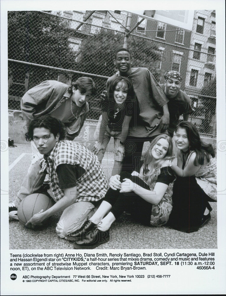 1993 Press Photo Actors ABC Citykids - Historic Images