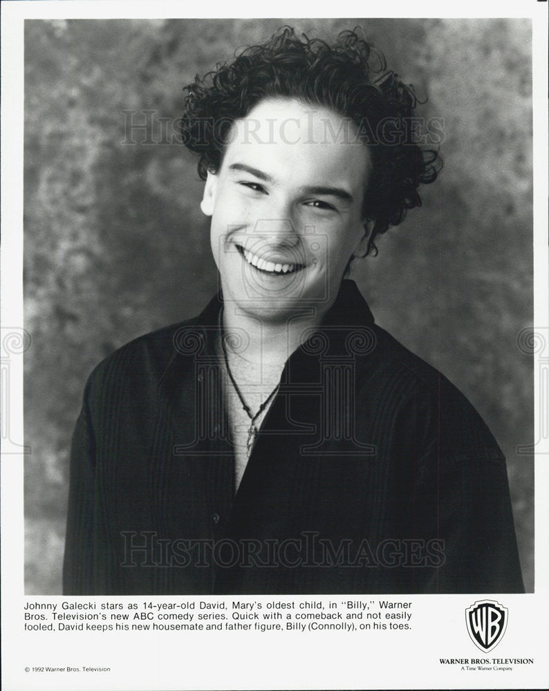 1992 Press Photo Actor Johnny Galecki Stars As David In &quot;Billy&quot; ABC/TV - Historic Images