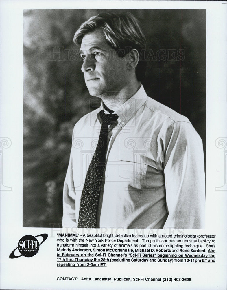 1983 Press Photo Actor Simon McCordindale Stars In &quot;Manimal&quot; NBC/TV - Historic Images