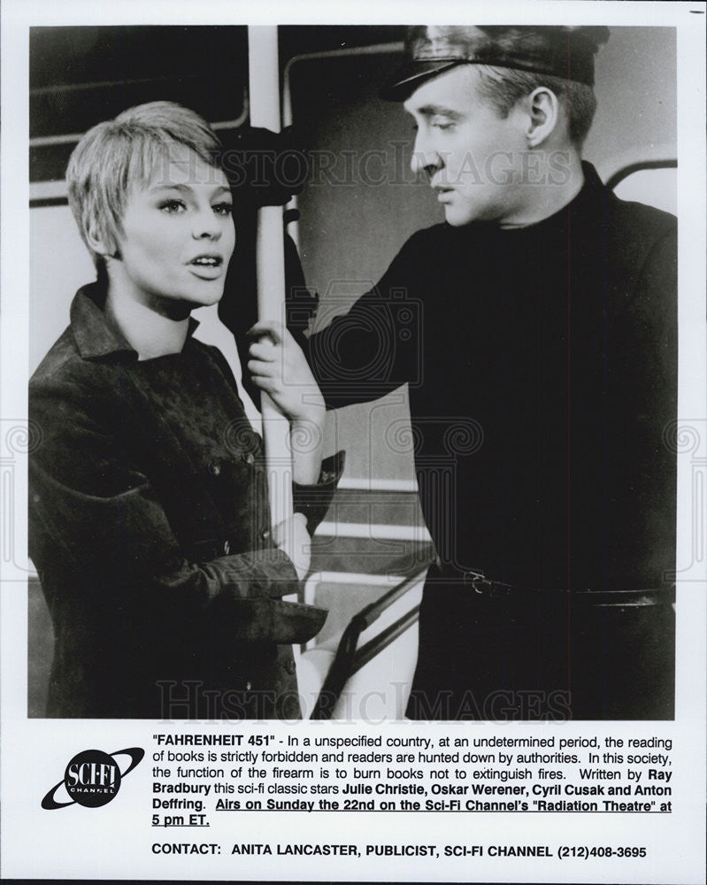 Press Photo Julie Christie Oskar Werener FAHRENHEIT 451 - Historic Images