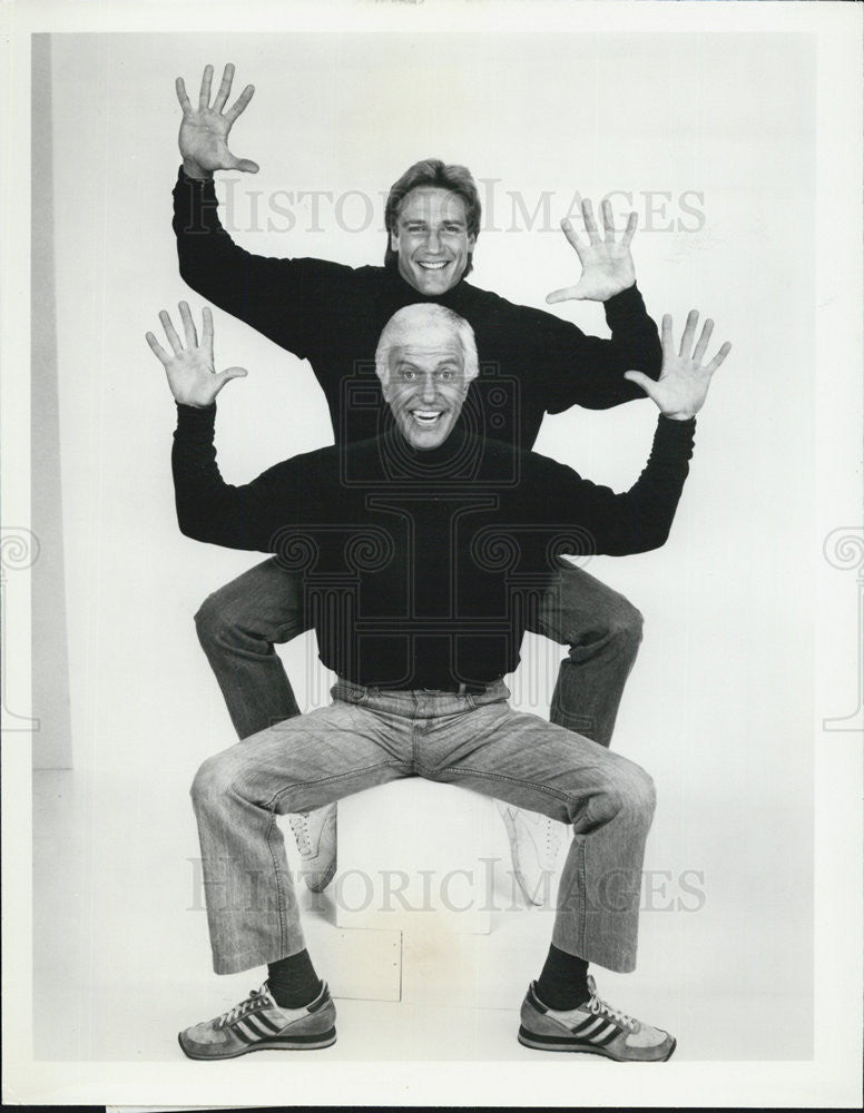 1988 Press Photo Barry Van Dyke and Dick Van Dyke in &quot; The Van Dyke Show&quot; - Historic Images