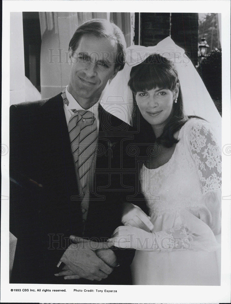 1993 Press Photo Actors Keith Carradine And Kelly McGillis Star In CBS Movie - Historic Images