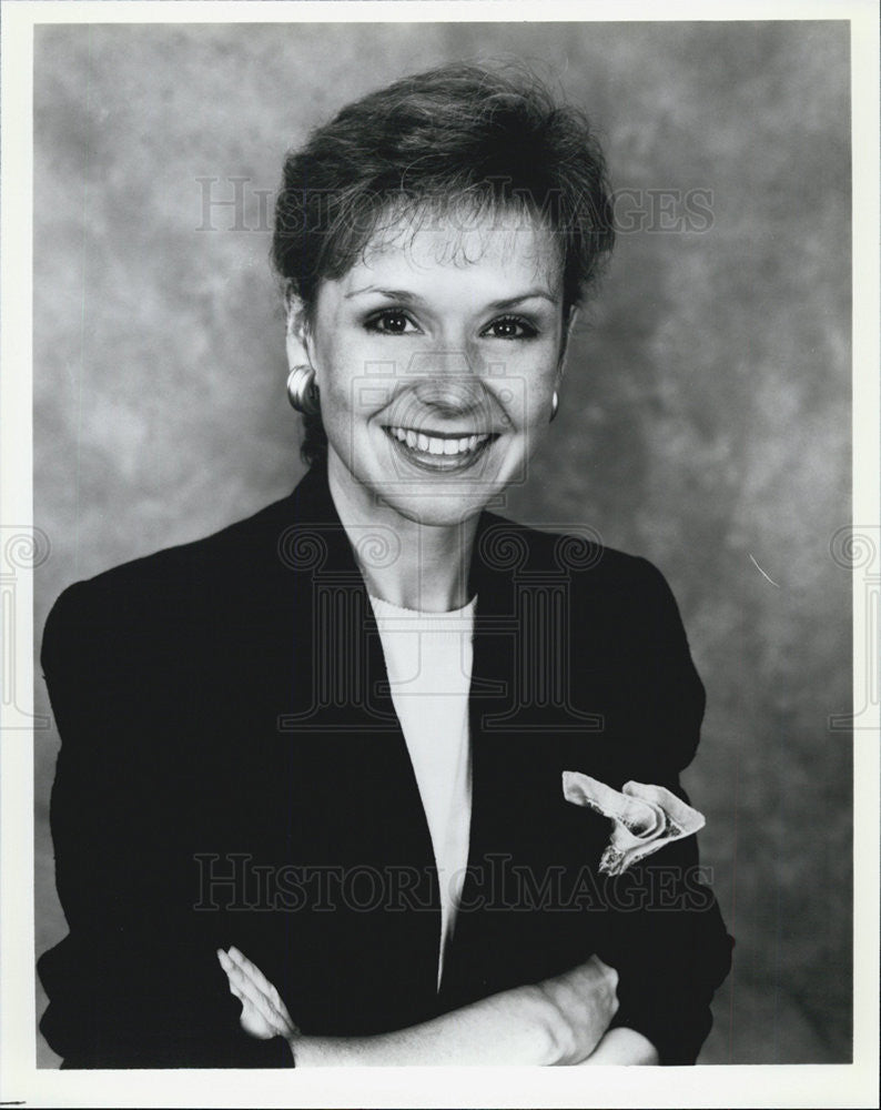 1992 Press Photo Andrea Joyce,co-host Olympic broadcasts - Historic Images