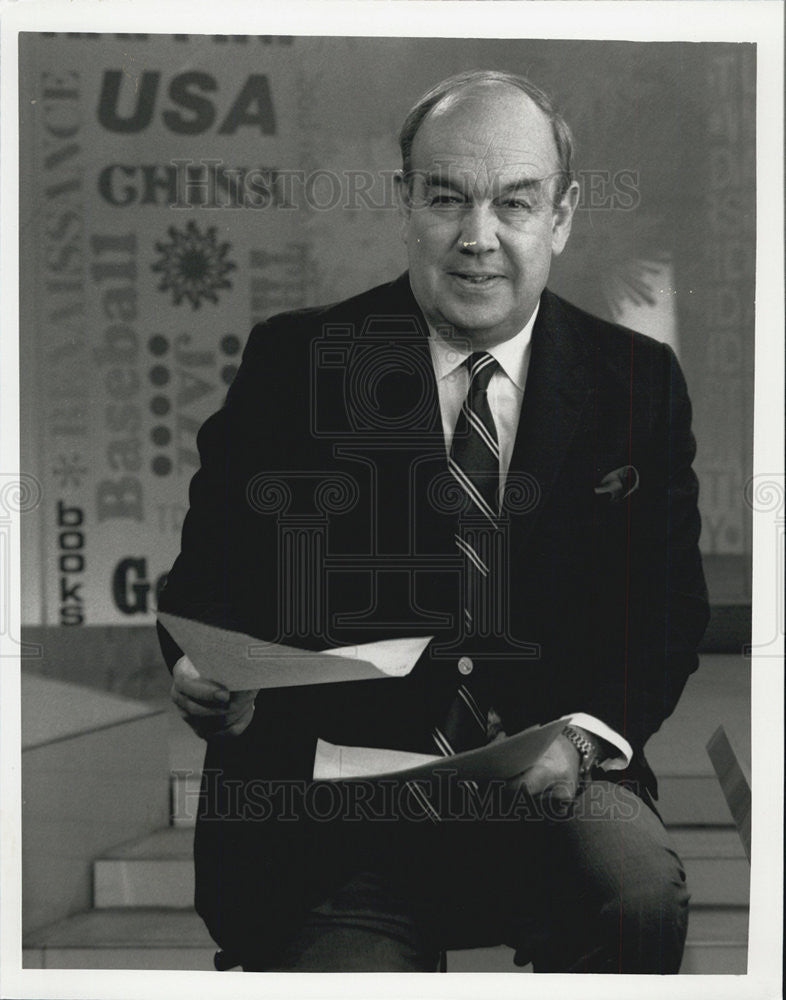 Press Photo CBS correspondent and host of On The Road Charles Kuralt - Historic Images