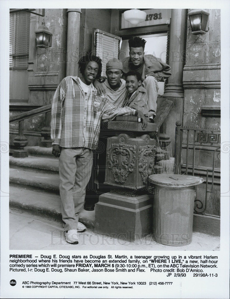 1993 Press Photo Cast Photo of &quot;Where I Live&quot; - Historic Images