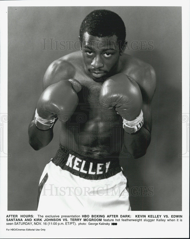Press Photo Boxer Kevin Kelley - Historic Images