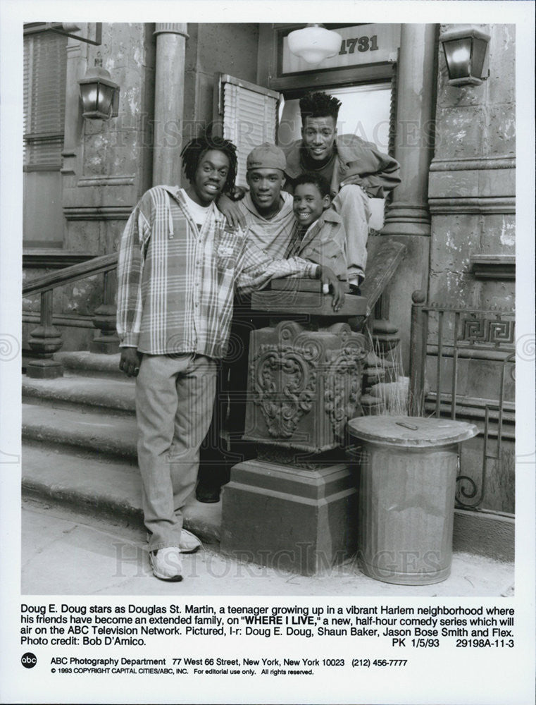 1993 Press Photo Cast Photo of &quot;Where I Live&quot;. - Historic Images