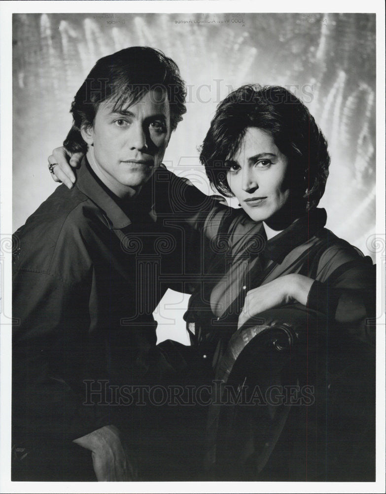 1992 Press Photo Alex McArthur &amp; Kim Delaney in &quot;The Fifth Corner&quot; - Historic Images