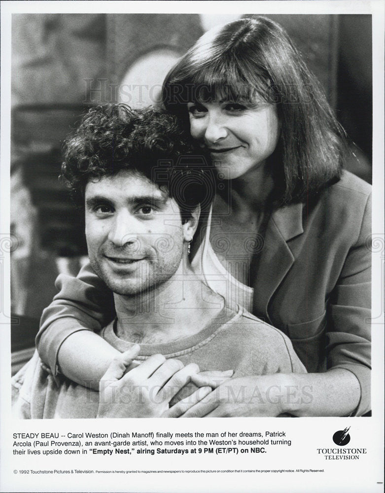 1992 Press Photo Dinah Manoff and Paul Provenza on &quot;Empty Nest&quot; - Historic Images