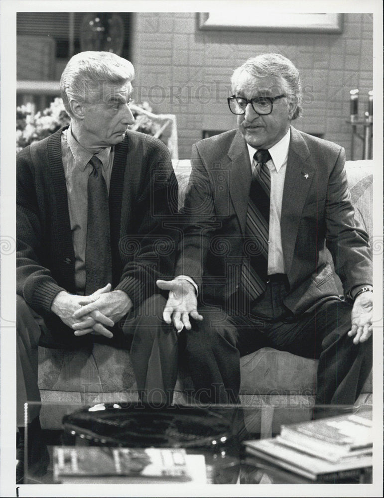 1991 Press Photo Danny Thomas Guest Stars On Empty Nest With Richard Mulligan - Historic Images