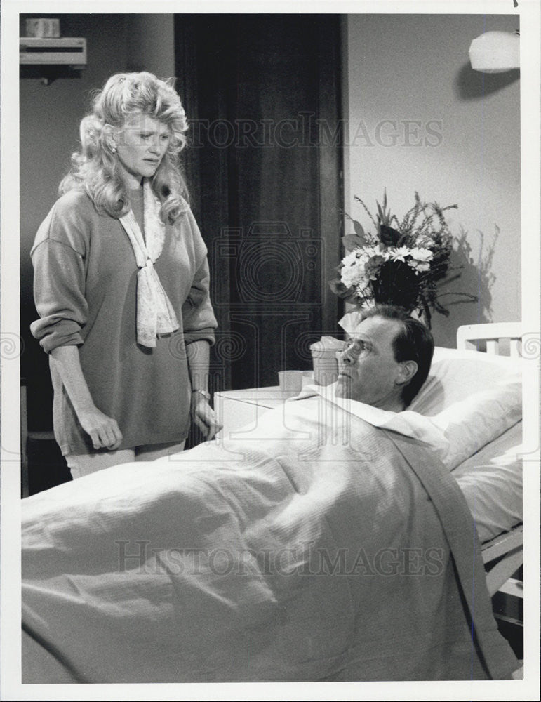 1990 Press Photo on set of Down Home starring Judith Ivey &amp; Ray Baker - Historic Images