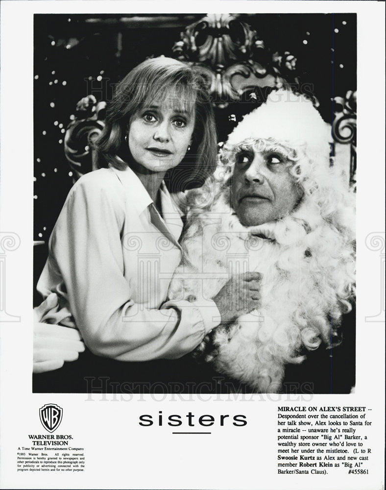 1993 Press Photo Swoosie Kurtz Robert Klein SISTERS - Historic Images