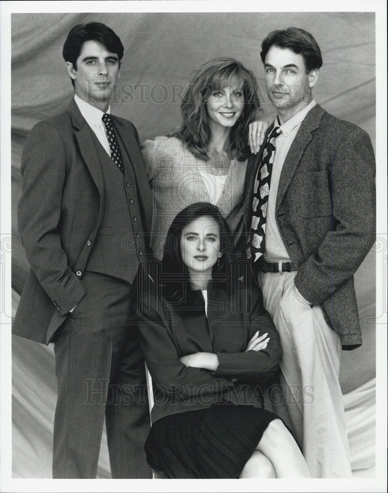 1992 Press Photo Marlee Matlin, Mark Harmon, William Roberts, Nancy Everhard - Historic Images