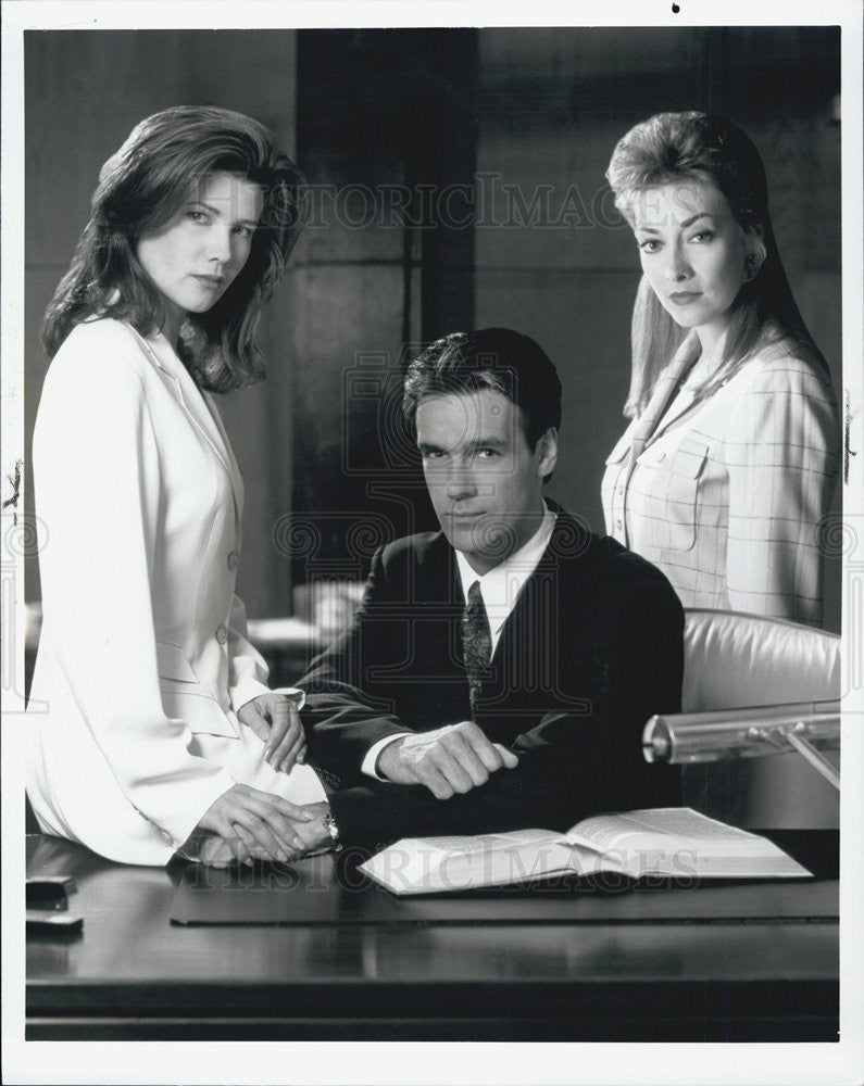 Press Photo Degree Of Guilt Miniseries cast. - Historic Images