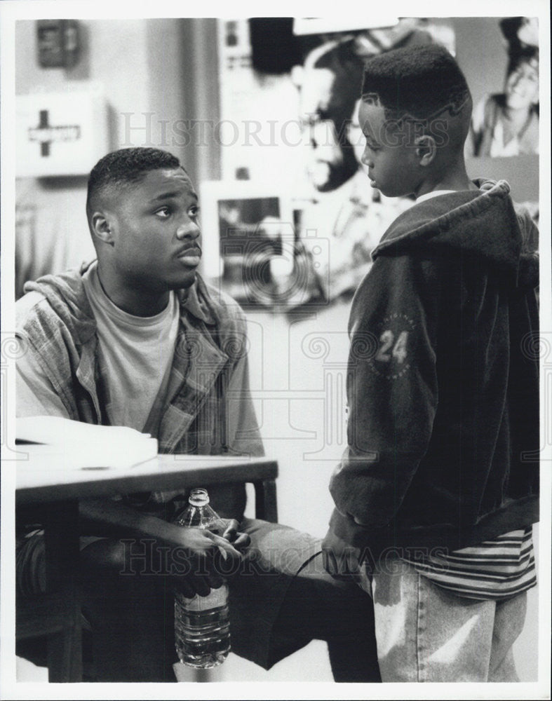 1992 Press Photo Malcolm-Jamal Warner and Pee Wee Love - Historic Images