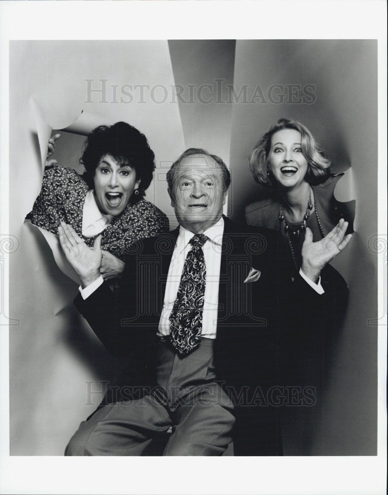 1992 Press Photo Bob Hope Laughter Ladies Special Carol Siskind Anita Wise Host - Historic Images