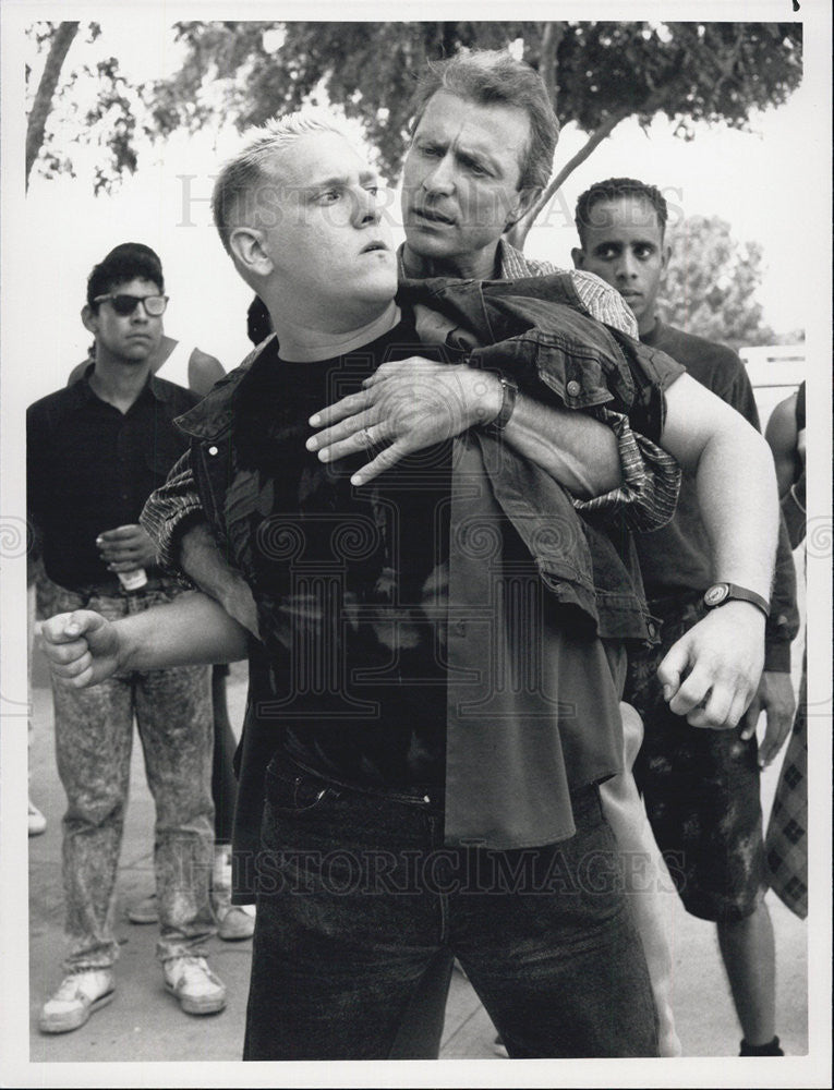 1990 Press Photo Will Lyman And Troy Fromin On NBC Television Show Hull High - Historic Images