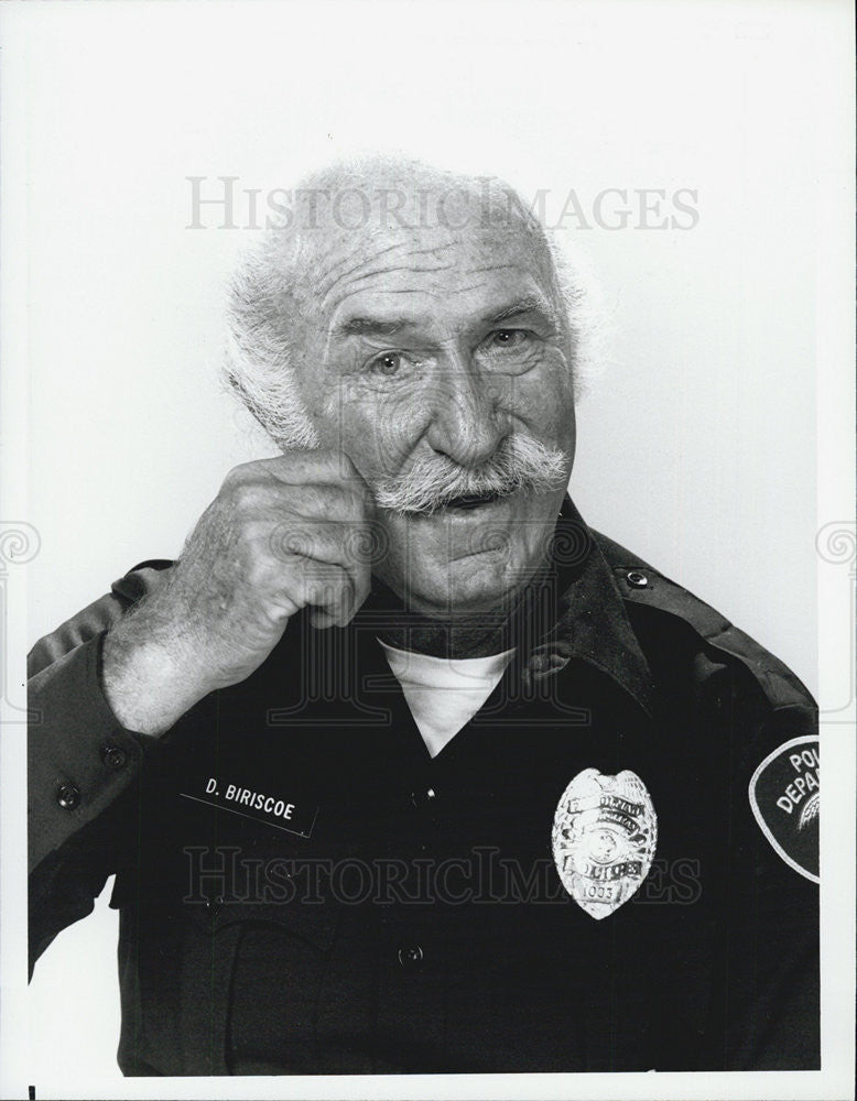 1985 Press Photo Keenan Wynn set to star in new NBC sitcom The Last Precinct - Historic Images