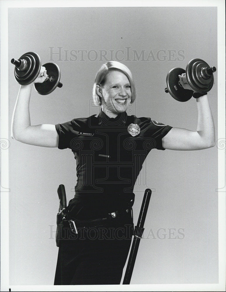 1985 Press Photo Actress Yana Nirvana In NBC Television Show The Last Precinct - Historic Images