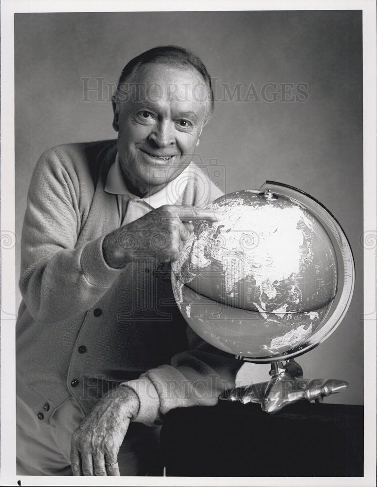 1990 Press Photo Bob Hope on USO tour - Historic Images