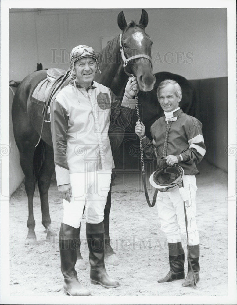 1986 Press Photo Hall of Fame Jockey Willie Shoemaker In You Again Series-Jack - Historic Images