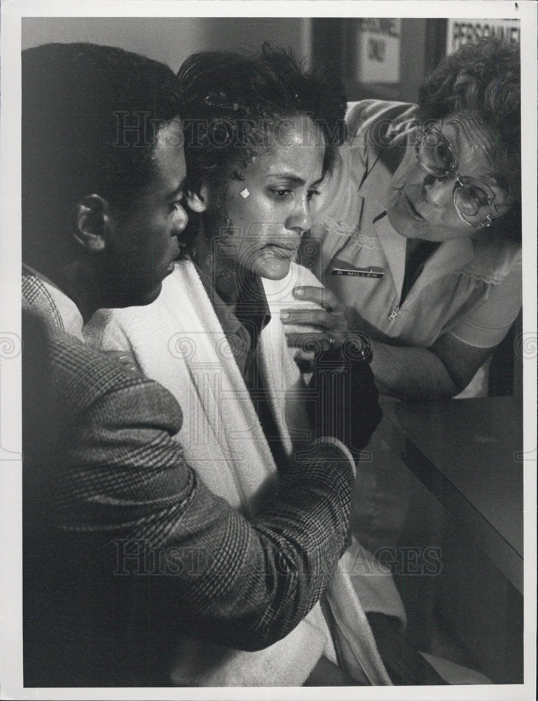 1989 Press Photo Actors Howard Rollins Anne-Marie Johnson - Historic Images