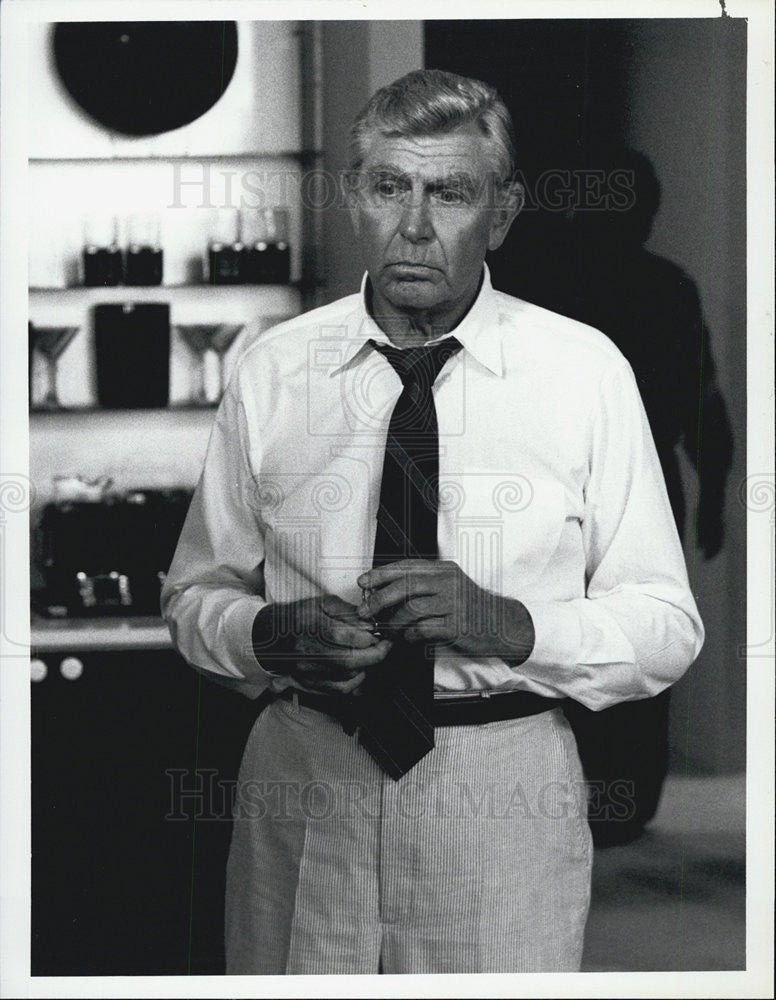 1986 Press Photo Actor Andy Griffith Stars In NBC Television Show Matlock - Historic Images