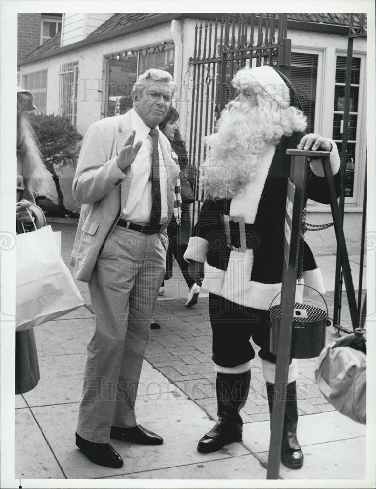 1986 Press Photo Actor Pat Hingle and Andy Griffith in TV Series &quot;Matlock&quot; - Historic Images