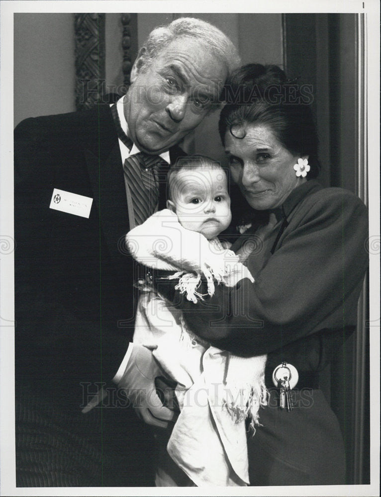 1989 Press Photo Harvey Korman, Cloris Leachman  in "21 Men and a Baby." - Historic Images