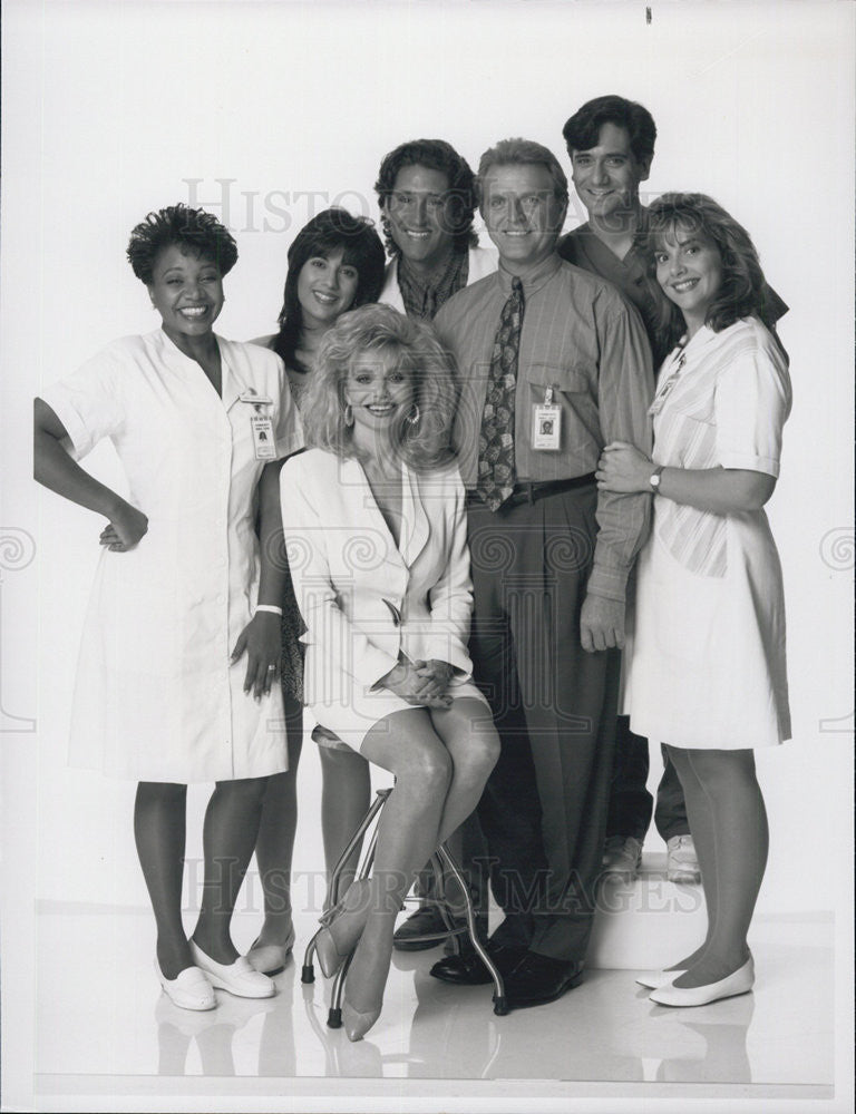 Press Photo Cast of &quot;Nurses&quot; - Historic Images