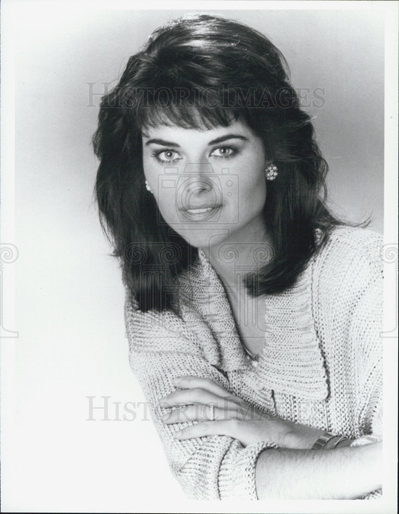 1986 Press Photo Maria Shriver Correspondent - Historic Images