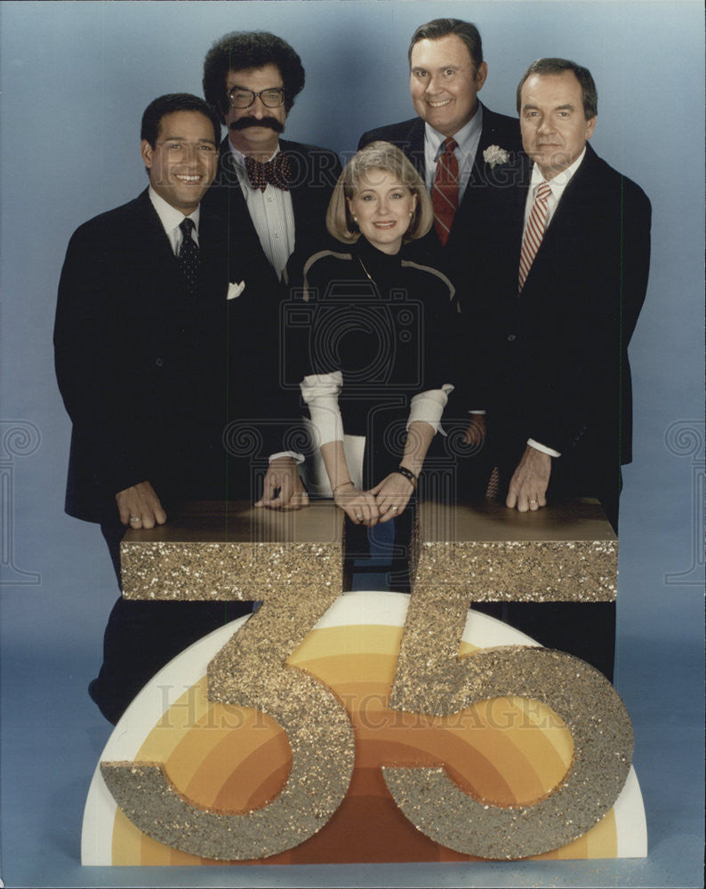 Press Photo Today Show Celebrated 35 Anniversary Jane Pauley And Bryant Gumbel - Historic Images