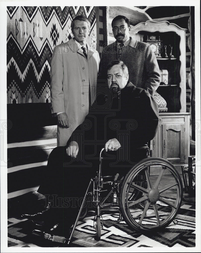 1993 Press Photo Don Galloway Raymond Burr Don Mitchell In Ironside TV Movie - Historic Images