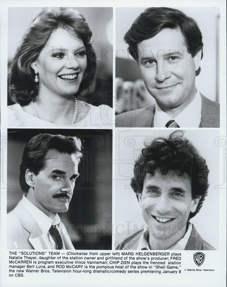 Press Photo Marg Helgenberger Fred McCarren Chip Zien and Rob McCary - Historic Images