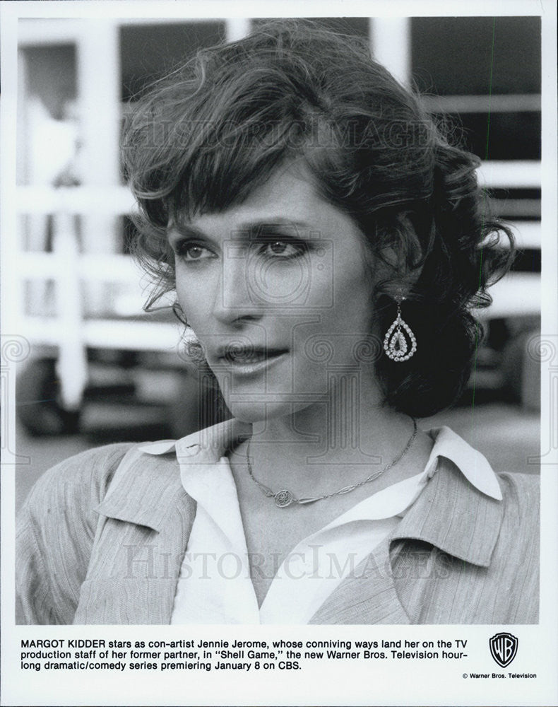 1987 Press Photo Margot Kidder in "Shell Game" on CBS TV. - Historic Images