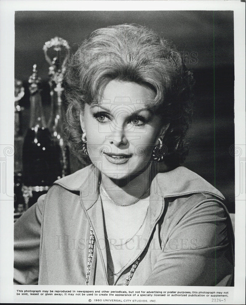 1980 Press Photo Actress Rhonda Fleming Starring In Universal's "The Nude Bomb" - Historic Images